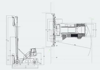 Linde C 90/6 Abmessungen und Größe