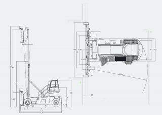 Linde C 90/8 Abmessungen und Größe