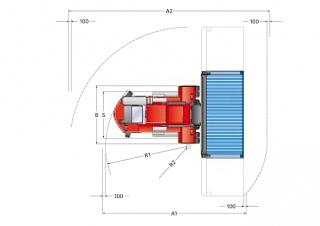Kalmar DCE 70-40 E5 Abmessungen und Größe