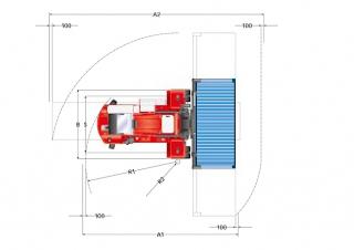 Kalmar DCF 100-45 E5 Abmessungen und Größe
