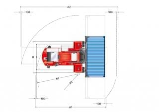 Kalmar DCF 100-45 E6 Abmessungen und Größe