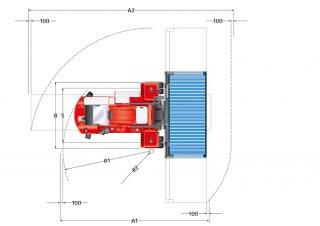 Kalmar DCF 100-45 E8 Abmessungen und Größe