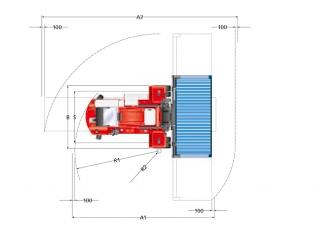 Kalmar DCF 70-40 E4 Abmessungen und Größe