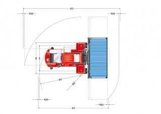 Kalmar DCF 70-40 E5 Abmessungen und Größe