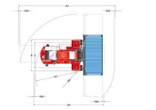 Kalmar DCF 80-45 E7 Abmessungen und Größe