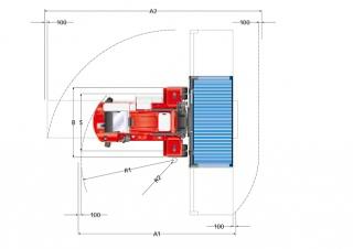 Kalmar DCF 90-45 E5 Abmessungen und Größe