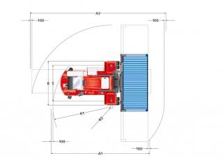 Kalmar DCF 90-45 E6 Abmessungen und Größe