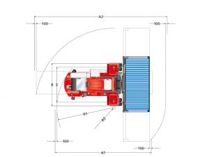 Kalmar DCF 90-45 E7 Abmessungen und Größe