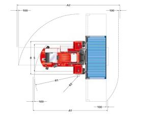 Kalmar DCF 90-45 E8 Abmessungen und Größe