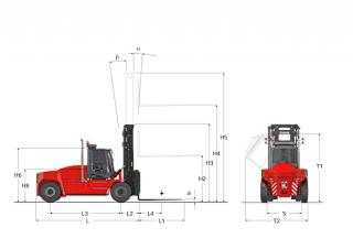 Kalmar DCG 180-6 Abmessungen und Größe