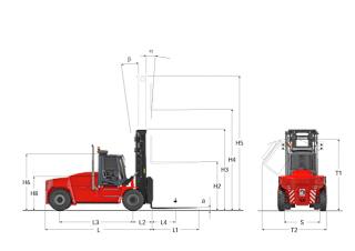 Kalmar DCG 70-32 E3 Abmessungen und Größe