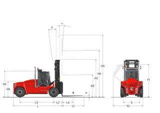 Kalmar DCG 70-35 E4 Abmessungen und Größe
