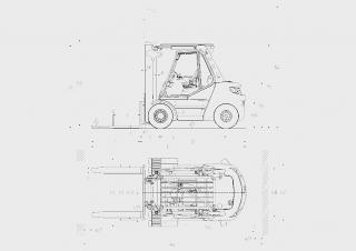 Linde H50/500D Abmessungen und Größe