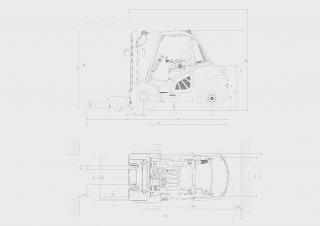Linde H50/600D Abmessungen und Größe