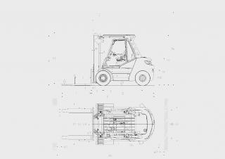 Linde H80/1100D Abmessungen und Größe