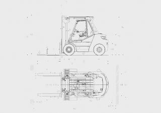 Linde H80/900D Abmessungen und Größe