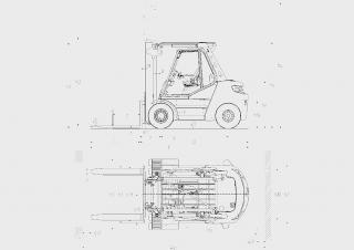 Linde H80D Abmessungen und Größe