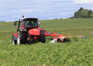 Heckmähwerke Scheiben m. Aufbereiter Kuhn FC 244 FF