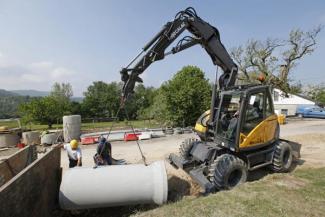 Mobilbagger Mecalac 714 MW e