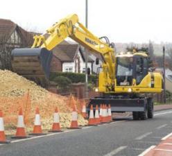 Mobilbagger Komatsu PW180-7E0