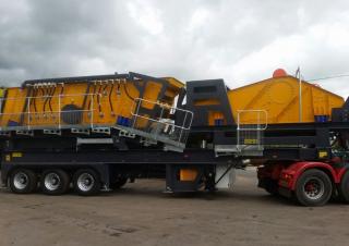 Mobile Siebanlagen Tesab DWP450 