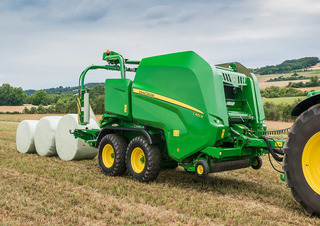 Rundballenpressen John Deere C451R Kombi