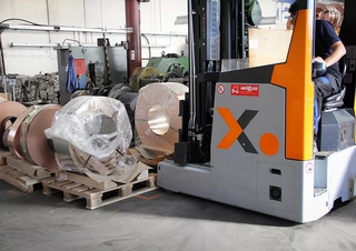 Schubstapler Elektro Hubtex SQ 50 PU