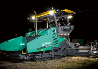 Straßenfertiger auf Ketten Vögele Super 2100-5i