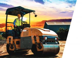 Walzen Tandem-Vibrowalzen Case 450DX