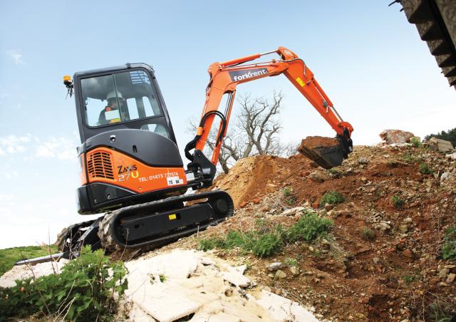 Der Sturz des Mächtigen Hitachi ZX 27 U-2 Bagger technische Daten (2008 - 2010