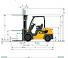 Caterpillar DP30N Abmessungen und Größe