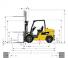 Caterpillar DP45N Abmessungen und Größe