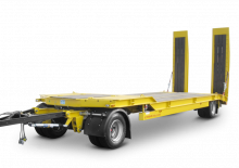 Anhänger Tiefbett Schwarzmüller 2-axle low loader trailer with offset platform