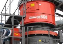 Bauschutt-Recyclinganlagen Sandvik CH660