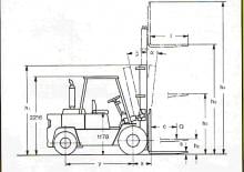 Frontstapler Diesel Clark C 500-y-100 D