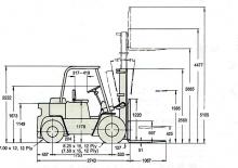Frontstapler Diesel Clark C 500-y-60 D