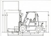 Frontstapler Diesel Nissan FD 02 A 25 Q