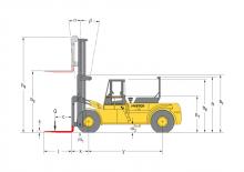 Frontstapler Diesel Hyster H 25.00 F