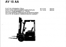 Frontstapler Elektro Desta AV 15 AA