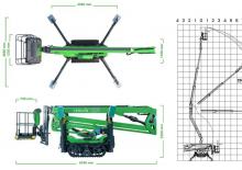 Gelenkarbeitsbühnen auf Rädern Avant Tecno Leguan 225