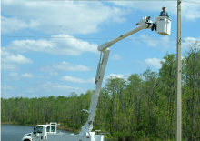 Anhänger-Gelenkarbeitsbühnen Altec AM55E