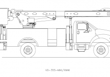 Anhänger-Gelenkarbeitsbühnen Versalift VO-355-MHI