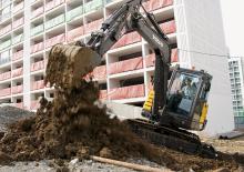 Minibagger Volvo EC55C