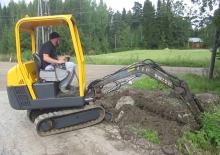 Minibagger Volvo EC15