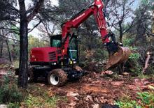 Mobilbagger Yanmar B75W TPA 