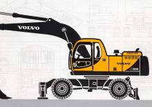 Mobilbagger Volvo EW180