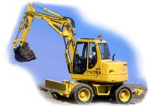 Mobilbagger Komatsu PW75 R-2