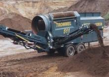 Mobile Siebanlagen mit Trommel Powerscreen Trommel 511 Rad