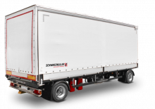 Schiebeplanen-Plateauanhänger Schwarzmüller 2-axle jumbo sliding tarpaulin platform trailer