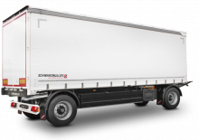 Schiebeplanen-Plateauanhänger Schwarzmüller 2-axle sliding tarpaulin platform trailer